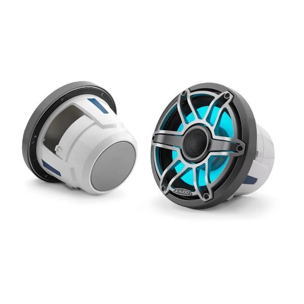 JL Audio M6 Marine Hoparlörleri - 8.8'' LED ve Titanyum spor Izgaralı