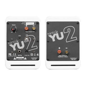 YU2 | 100W Watt 3'' Aktif Hoparlörler, Bluetooth® - Mat Beyaz