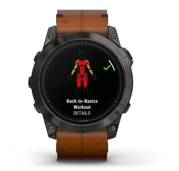 Garmin epix Pro (Gen 2) – Sapphire Edition Karbon Gri DLC Titanyum-Deri Kayış | 51 mm