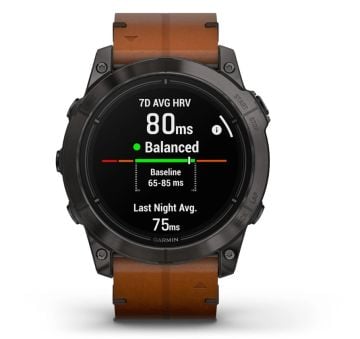 Garmin epix Pro (Gen 2) – Sapphire Edition Karbon Gri DLC Titanyum-Deri Kayış | 51 mm