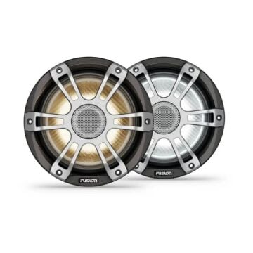 Fusion Signature Series 3i Marine Coaxial Hoparlör - 8.8'' 330 watt CRGBW Coaxial Sports Gray Marine Hoparlör(Çift)