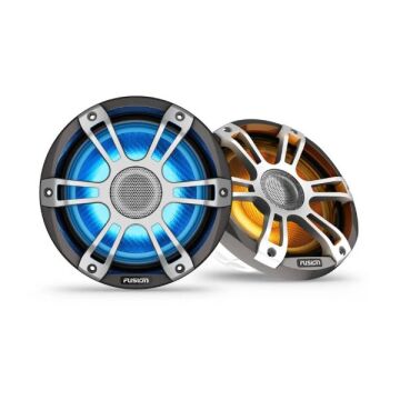 Fusion Signature Series 3i Marine Coaxial Hoparlör - 8.8'' 330 watt CRGBW Coaxial Sports Gray Marine Hoparlör(Çift)
