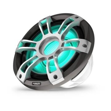 Fusion Signature Series 3i Marine Subwoofers - 10'' 600 watt CRGBW Sports Gray Marine Subwoofer