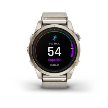 Garmin epix Pro (Gen 2) – Sapphire Edition | 42 mm - Krem, Desenli kayışlı