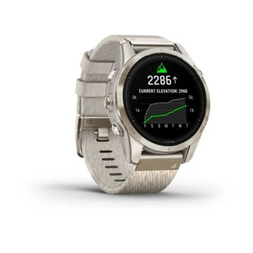 Garmin epix Pro (Gen 2) – Sapphire Edition | 42 mm - Krem, Desenli kayışlı
