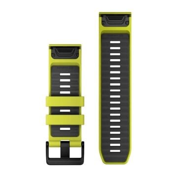 Garmin Quickfit 26 mm Yedek Kayış - Amp Sarı | Grafit Silikon
