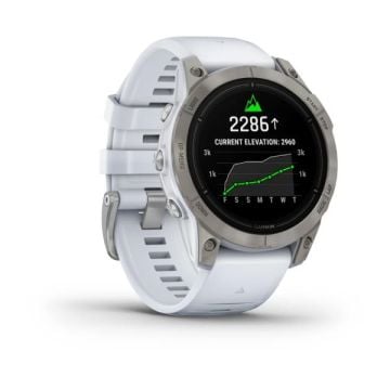Garmin epix Pro (Gen 2) – Sapphire Edition | 47 mm - Titanyum, Beyaz kayışlı