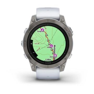 Garmin epix Pro (Gen 2) – Sapphire Edition | 47 mm - Titanyum, Beyaz kayışlı