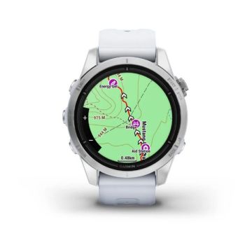 Garmin epix Pro (Gen 2) – Standard Edition | 42 mm - Gümüş, Beyaz kayışlı