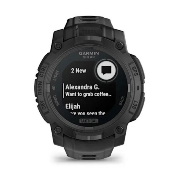Garmin Instinct 3 – 45 mm, Solar, Tactical Edition - Siyah görsel 2