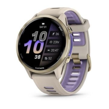 Garmin Forerunner 970 - Soft Gold Titanyum | Gri