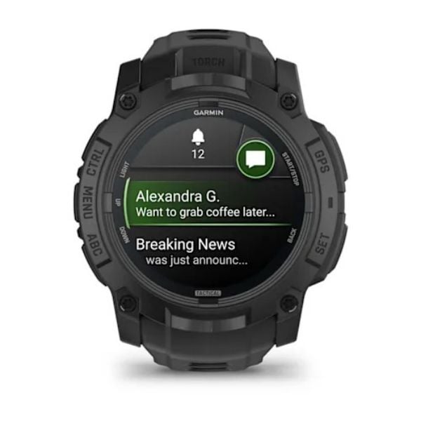 Garmin Instinct 3 – 50 mm, AMOLED, Tactical Edition - Siyah görsel 2
