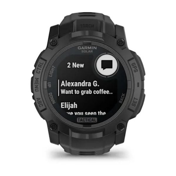 Garmin Instinct 3 – 50 mm, Solar, Tactical Edition - Siyah görsel 2