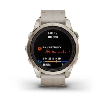 Garmin fenix 7S Pro Sapphire Solar Edition - Soft Gold, Bej