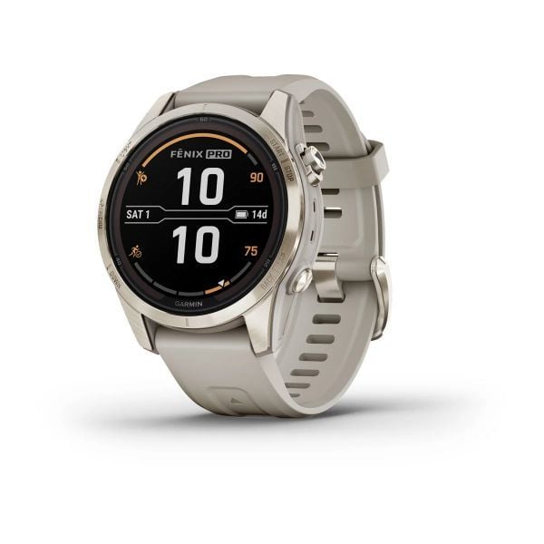 Garmin fenix 7S Pro Sapphire Solar Edition - Soft Gold, Kum Rengi