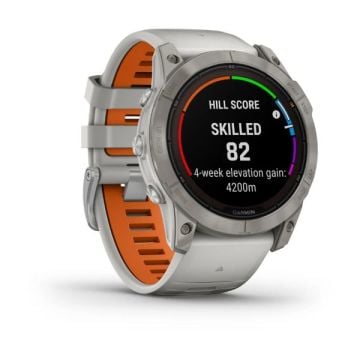Garmin fenix 7X Pro Sapphire Solar Edition - Titanyum Beyaz, Turuncu