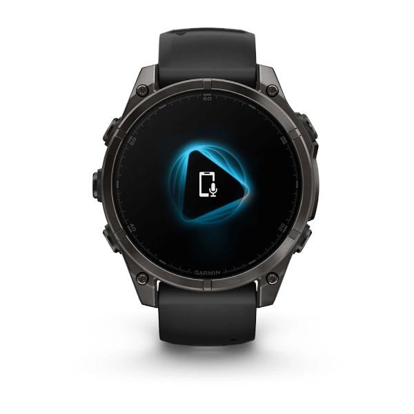 Garmin Fenix 8 - 47 mm, AMOLED - Sapphire, Karbon Gri DLC Titanyum, Siyah/Gri Kayışlı görsel 4
