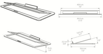 S10 Düşük Profilli Açılı Soundbar ve Merkez Kanal Hoparlör Standı, Ev Sineması İçin