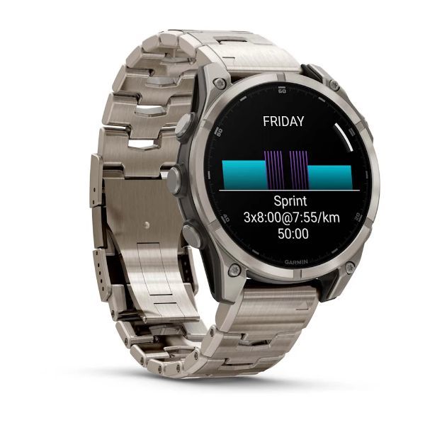 Garmin Fenix 8 - 47 mm, AMOLED - Sapphire, Titanyum, Vented Titanyum Kayışlı görsel 3
