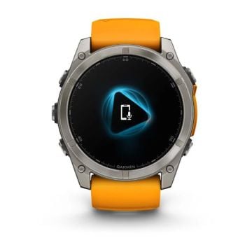Garmin Fenix 8 - 51 mm, AMOLED - Sapphire, Titanyum Turuncu/Grafit Kayışlı