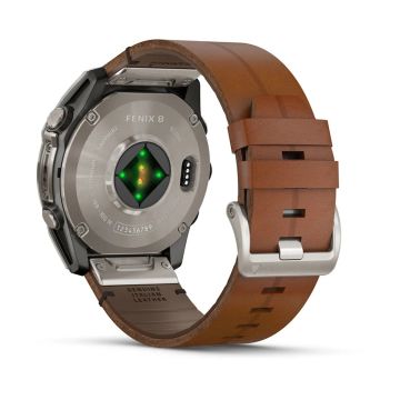 Garmin Fenix 8 - 51 mm, AMOLED - Sapphire, Titanyum, Deri Kayışlı