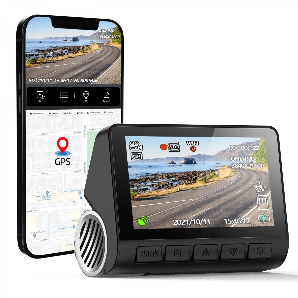 邦楽128 Weather Side Driving A Go Go GO-4K GPS WiFi ARAÇ Kamerası Dvr | Araç İçi Kamera |