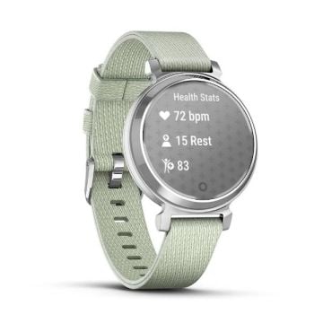 Garmin Lily 2 Klasik - Gümüş, Adaçayı Grisi Kumaş Kayışlı