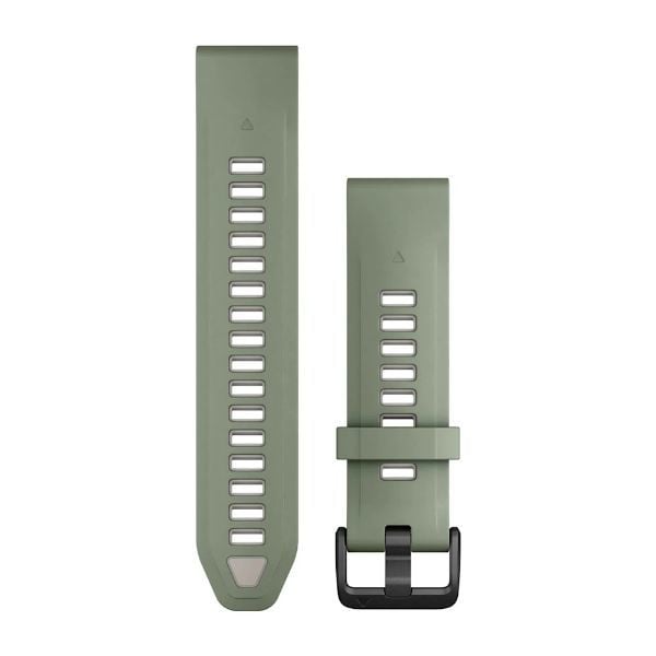 Garmin QuickFit 20 mm Yedek Kayış - Söğüt/Sis Gri Silikon
