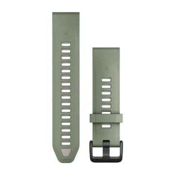 Garmin QuickFit 20 mm Yedek Kayış - Söğüt/Sis Gri Silikon
