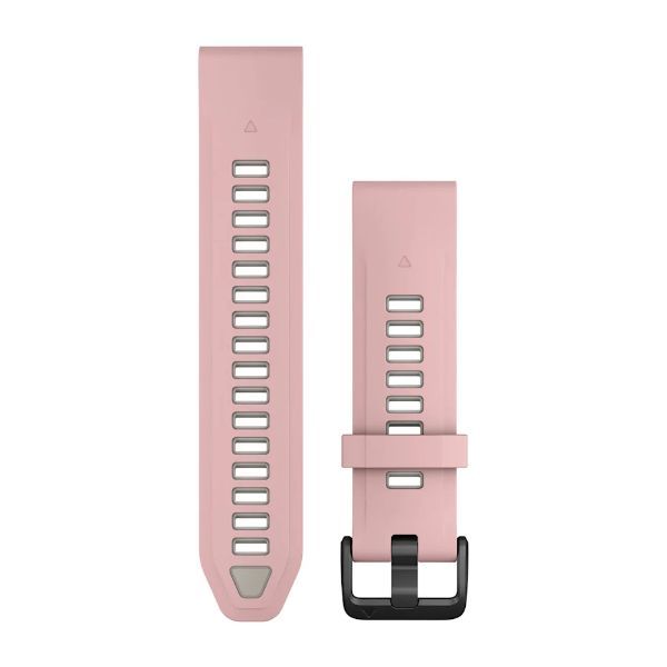 Garmin QuickFit 20 mm Yedek Kayış - Toz Gülü/Sis Grisi Silikon