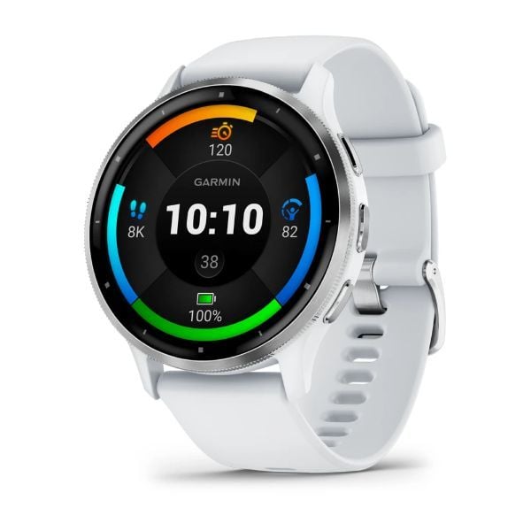 Garmin Venu 3 - Gümüş | Beyaz Kayışlı Akıllı Saat