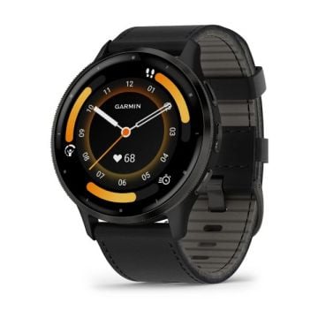 Garmin Venu 3 - Siyah Deri Kayışlı Akıllı Saat
