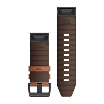 Garmin Quickfit 26 mm Deri Kayış - Kahverengi