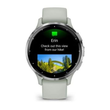 Garmin Venu 3S - Gümüş | Sage Gri Kayışlı Akıllı Saat