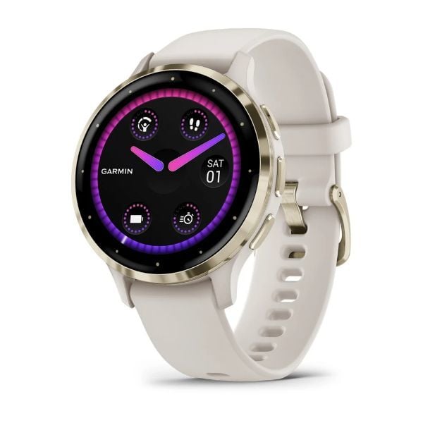 Garmin Venu 3S - Soft Gold | Fil Dişi Kayışlı Akıllı Saat