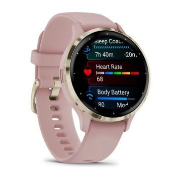 Garmin Venu 3S - Soft Gold | Pembe Kayışlı Akıllı Saat