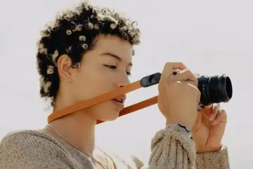 Form Leather Deri Uzun Kamera Askısı Amber