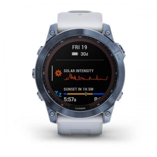 Garmin fenix 7X Sapphire Solar - Mineral Mavi DLC Titanyum