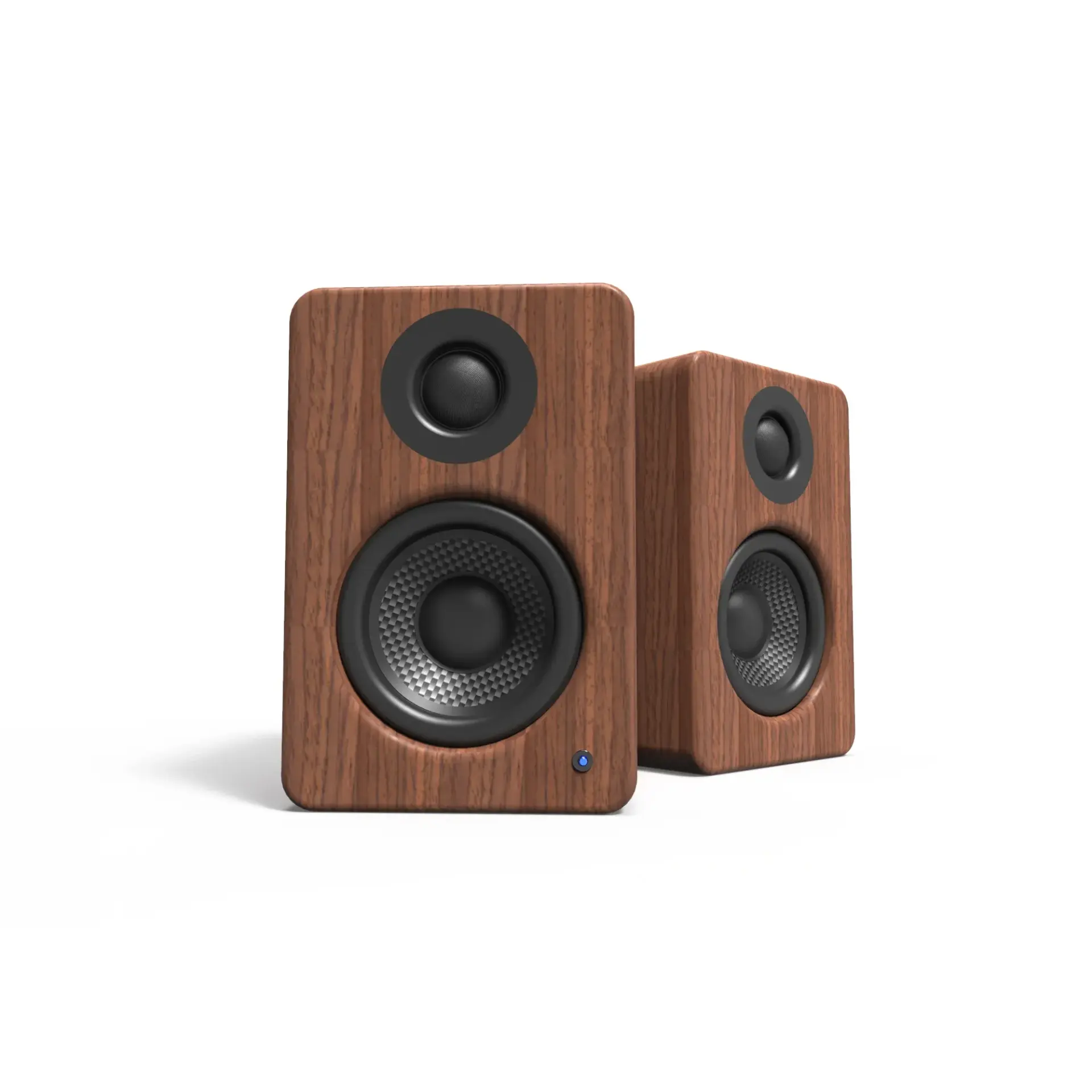 YU2 | 100W Watt 3'' Aktif Hoparlörler, Bluetooth® Ceviz