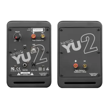 YU2 | 100W Watt 3'' Aktif Hoparlörler, Bluetooth® Mat Siyah