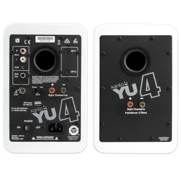 YU4 | 140W Watt 4'' Aktif Hoparlörler, Bluetooth® Mat Beyaz
