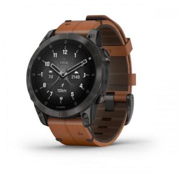 Garmin Epix Saphhire - Siyah Titanyum Deri Kayış