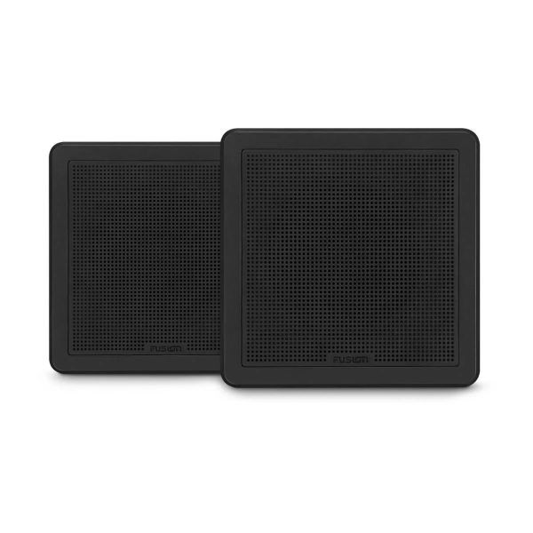 Garmin Fusion FM Series Marine Hoparlör - 6.5'' 120 Watt Square Black Flush Mount Marine Hoparlör (Çift)