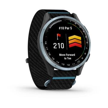 Garmin Approach J1 - Bulut Mavisi Alüminyum Çerçeve, Siyah Kayış
