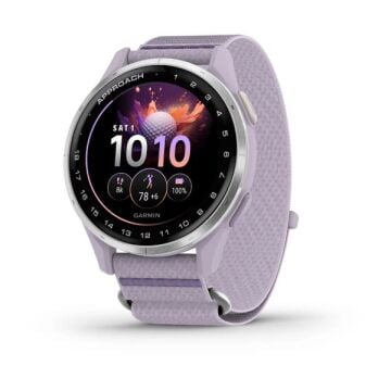 Garmin Approach J1 - Gümüş Alüminyum Çerçeve, Lila Kayış