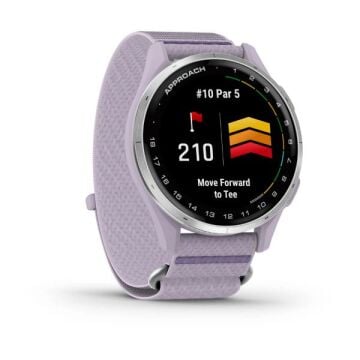 Garmin Approach J1 - Gümüş Alüminyum Çerçeve, Lila Kayış