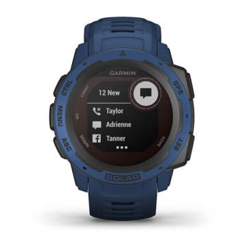 Garmin Instinct Solar Akıllı Saat - Mavi