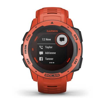 Garmin Instinct Solar Akıllı Saat - Ateş Kırmızısı