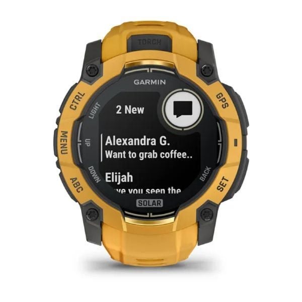 Garmin Instinct 3 – 45 mm Solar - Turuncu / Gri görsel 4