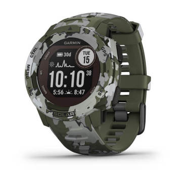 Garmin Instinct Solar Camo Akıllı Saat - Yeşil Kamuflaj